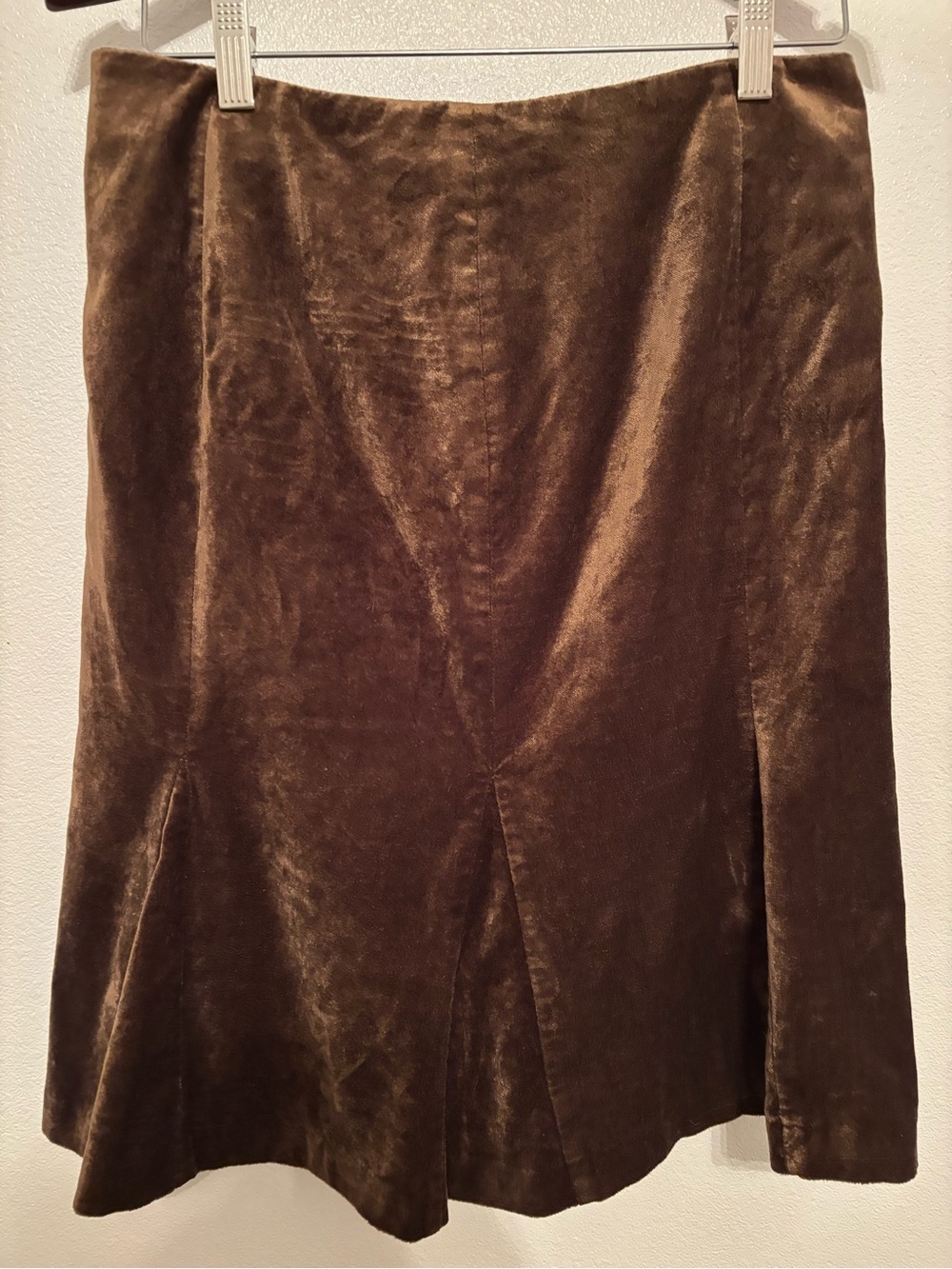 Boden Brown Velvet pencil  Skirt 10
